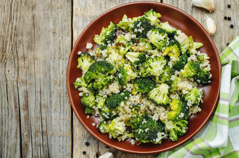 Broccoli Quinoa Pecan Salad