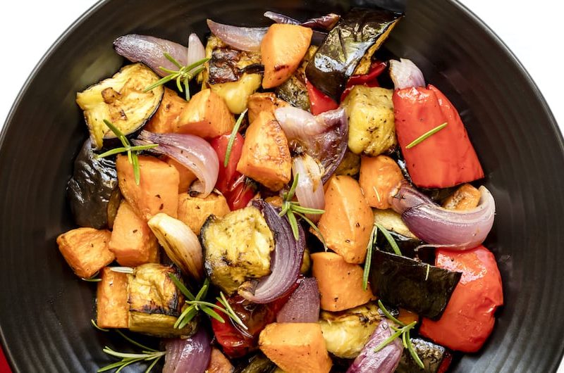 Roasted Vegetables with Orange Dressing