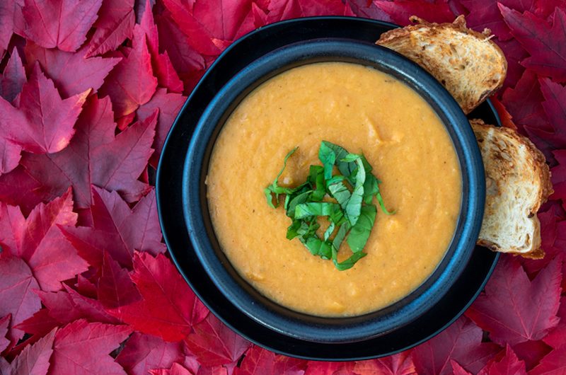 Winter Squash Hazelnut Bisque